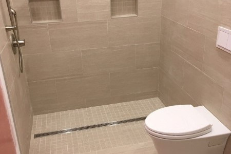 Wheelchair accessible bathroom